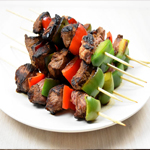 Brochettes de B�uf marin�