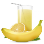 Jus de citron et banane