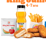 4 Nuggets + frite + jus + Biscuit