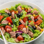 SALADE CRUDITE AU THON