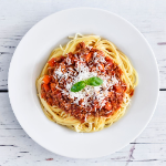 TAGLIATELLES BOLOGNAISE